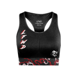 Scarlet Witch Crop Top Black & Red